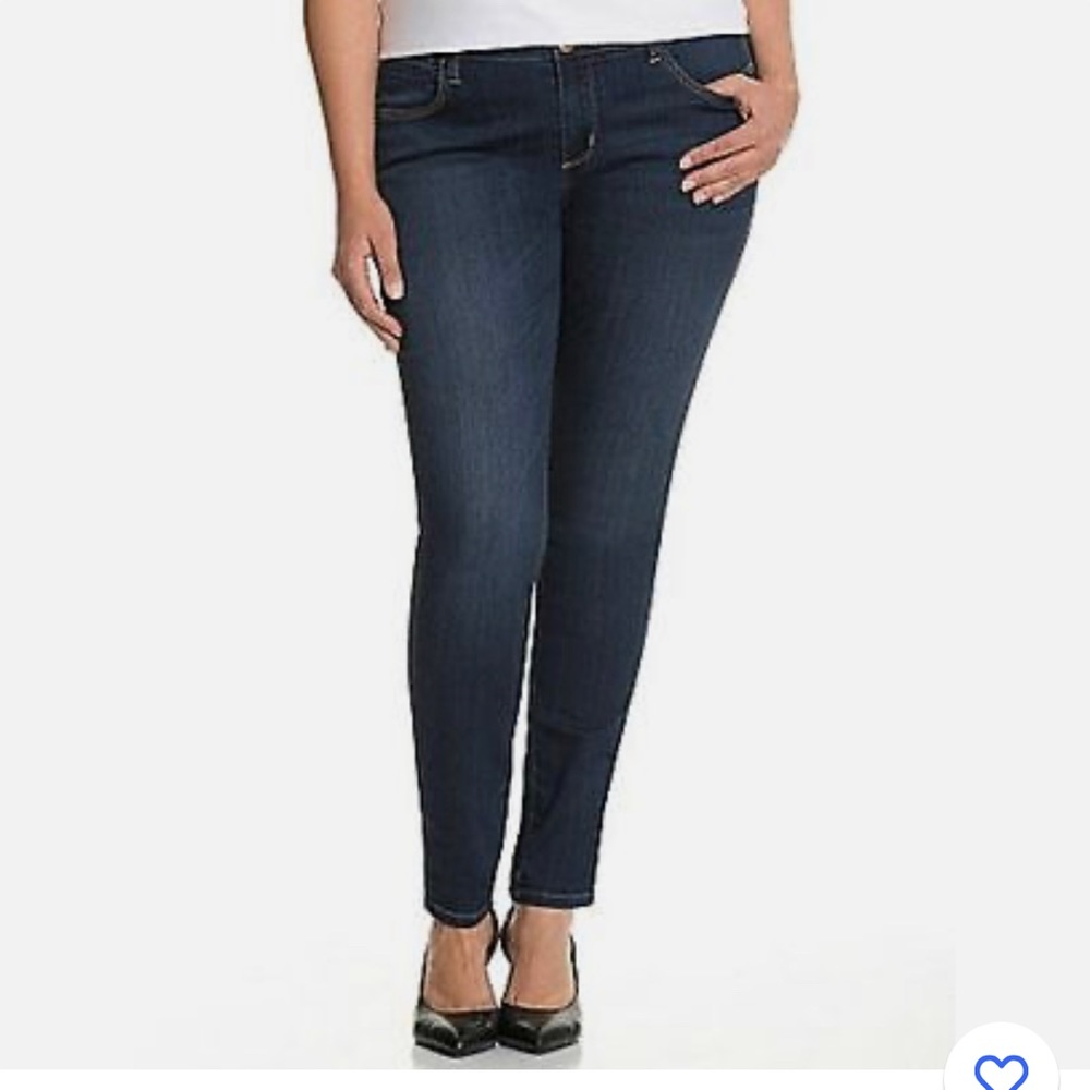Seven 7 skinny Huxley blue jeans size 14